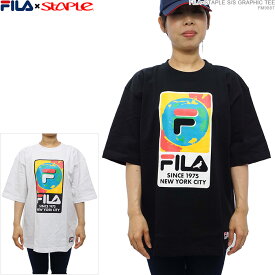 セール / FILA×STAPLE 半袖Tシャツ FILA STAPLE フィラ Tシャツ FILA×STAPLE S/S GRAPHIC TEE コラボ トップス あす楽/