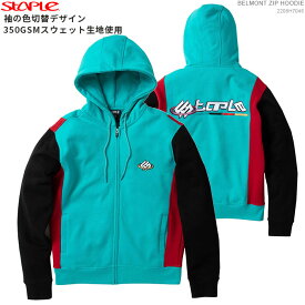 STAPLE パーカー 送料無料 ストリート メンズ ブランド ステイプル フルジップパーカー BELMONT ZIP HOODIE/