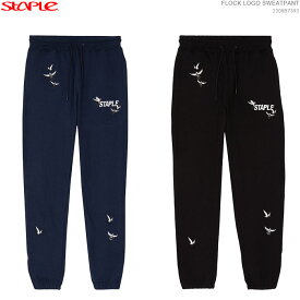 クーポン配布中/ STAPLE スウェットパンツ ステイプル パンツ スウェット FLOCK LOGO SWEATPANT/