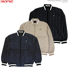 STAPLE ベースボールジャケット ステイプル ジャケット PINSTRIPE BASEBALL JACKET/