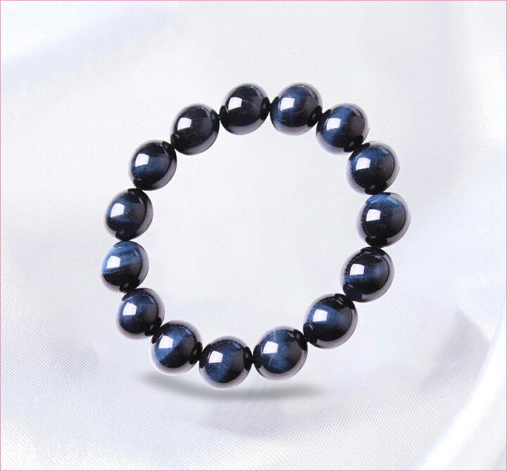楽天市場 パワーストーン ブレスレット メンズ レディース 天然石 ブルータイガーアイ 強運 成功 アクセサリー 厄除け 魔除け 開運 メンズアクセ レディースアクセ 金運 浄化 仕事運 プレゼント 男性 女性 ゴム パワーストーンブレスレット 12ｍｍ メール便y