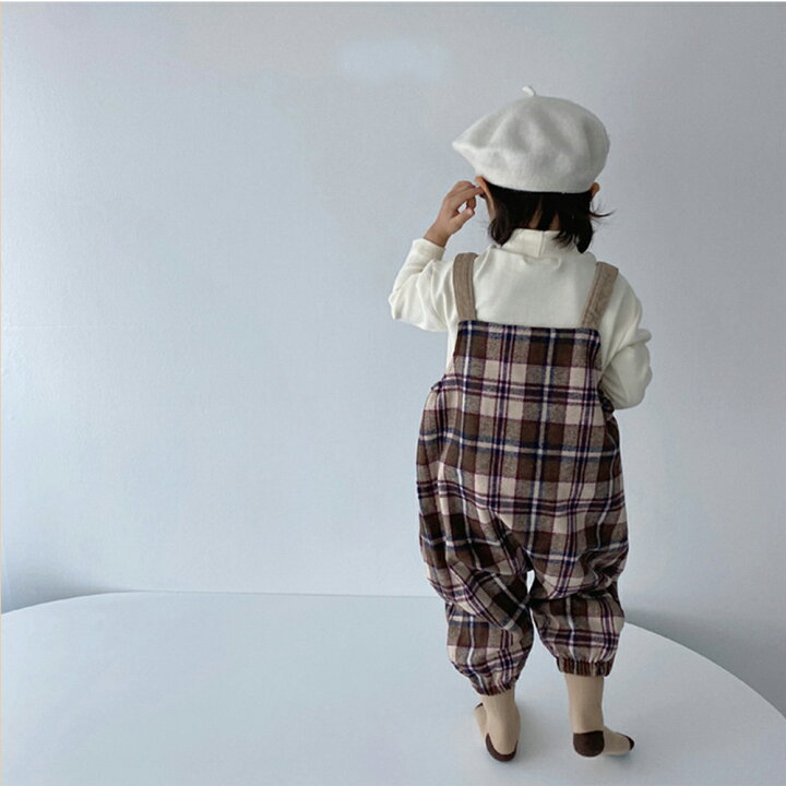 楽天市場 オーバーオール ワンピース 2タイプ お揃いコーデ 双子コーデ 春 秋 冬 子供服 コットン 女の子 男の子 キッズ ベビー サロペット オールインワン パンツ ワンピース チェック柄 おしゃれ 森ガール 膝丈 ギフト プレゼント メール便y エンジェルルナ Angel