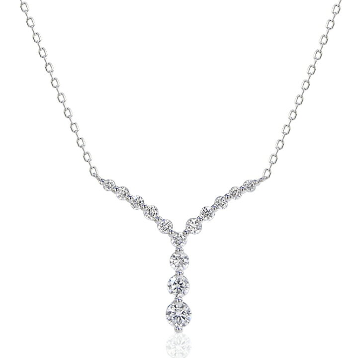 楽天市場】Pt900/Pt850プラチナダイヤモンドネックレス(0.50ct)鑑別  