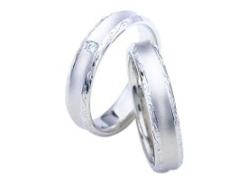 【卸屋さん割引あります！】Pt900アンジュ結婚指輪(D 0.02ct)5610036