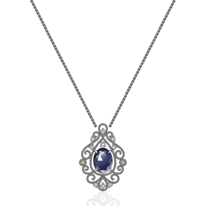 楽天市場】【new】Pt900/Pt850プラチナ カラーストーン用ネックレス空  