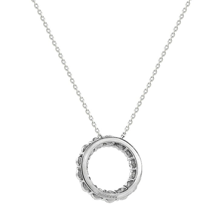 楽天市場】[K18WG][K18][K18PG]ダイヤモンドペンダントネックレス(1.00  