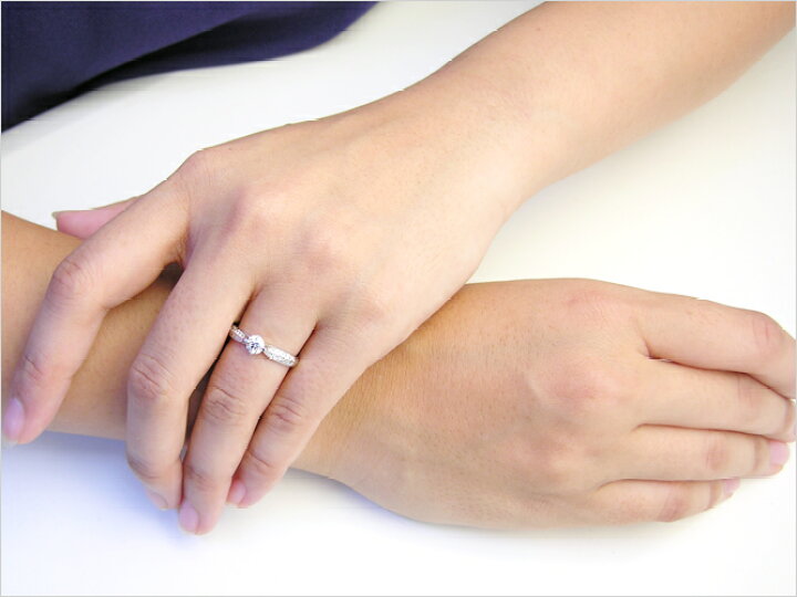 楽天市場】Pt900プラチナダイヤモンドリング空枠(0.3〜1.0ct用)リング  