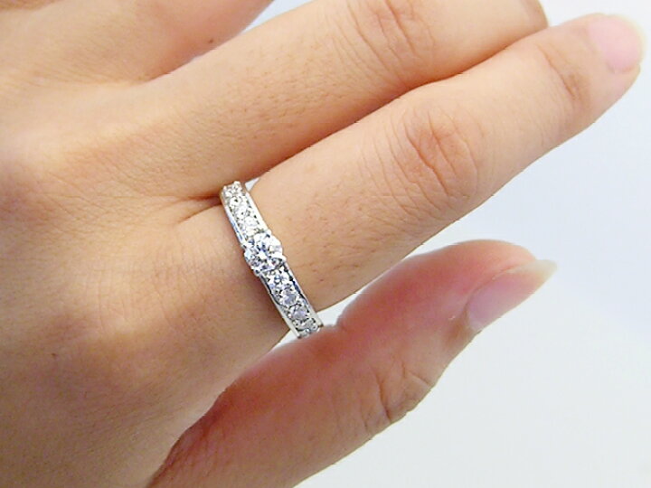 楽天市場】Pt900プラチナダイヤモンドリング空枠(0.3ct〜0.35ct用  