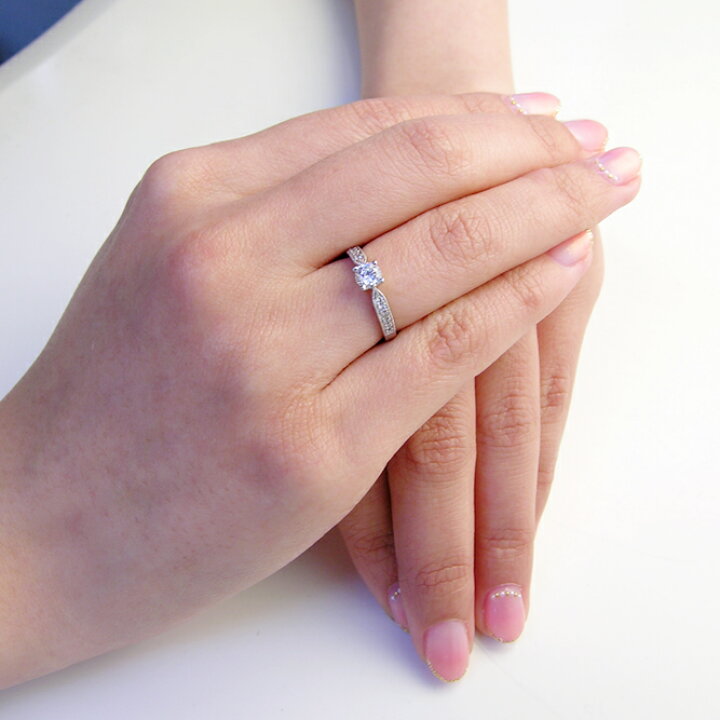 楽天市場】Pt900プラチナダイヤモンドリング空枠(0.2〜0.3ct用)リング  