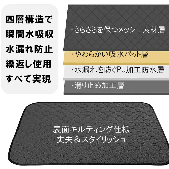 楽天市場】ペット トイレマット 洗える 犬 防水マット ペットマット 