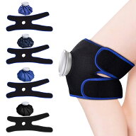 アイシングサポーター 4色 スポーツ用 氷嚢 アイスバッグサポーター 膝用 足首 固定用サポーター アイシ…