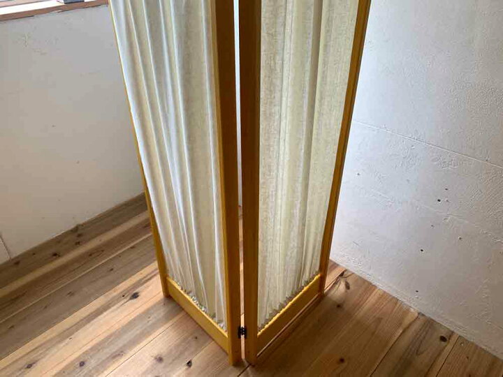 楽天市場】パーテーション 二連 ナチュラル w80d4h151.5cm 張地付き 綿 