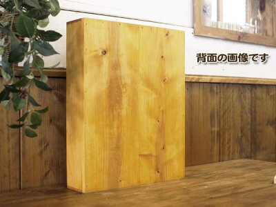 キーボックスチェッカーガラスナチュラル28×7×35cm角型パンプキンノブニッチ用木製ひのきハンドメイドオーダーメイド