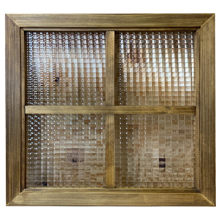 楽天市場】室内窓 チェッカーガラス窓 50×3.5×50cm アンティーク 