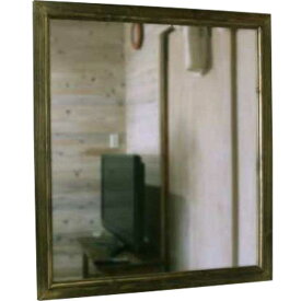 ミラー 鏡 アンティークブラウン w70d2h80cm 大型 木製 ひのき ハンドメイド オーダーメイド