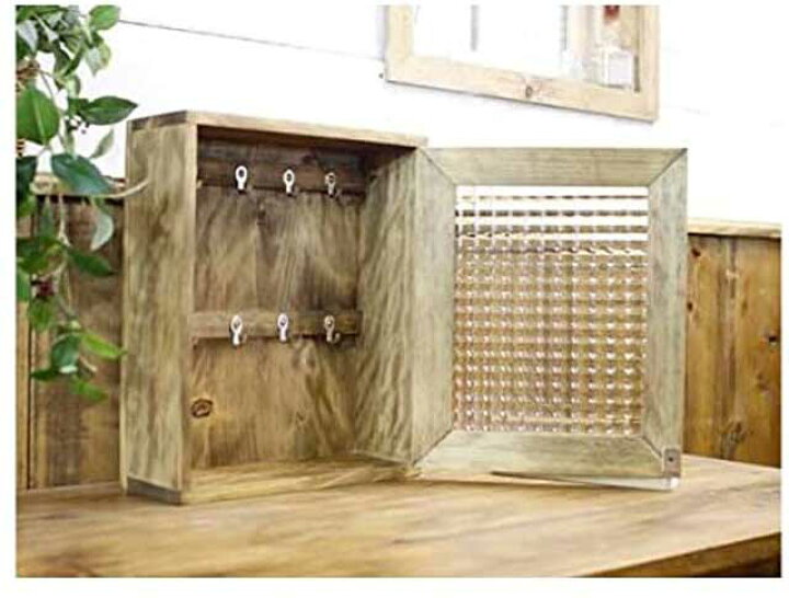 楽天市場】キーボックス アンティークブラウン 25×9×30cm チェッカー 