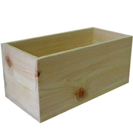 【期間限定10％OFF】カントリーボックス ウッドボックス 33×16×15cm 無塗装白木 収納箱 木製 ひのき ハンドメイド オーダーメイド