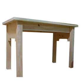 テーブル 自然素材 無塗装白木 95×49×63cm 自然木 木製 ひのき ハンドメイド オーダーメイド