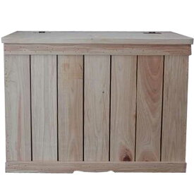 ダストボックスカバー ごみ箱 無塗装白木 w56d32h42cm 分別出来るカバー 木製 ひのき ハンドメイド オーダーメイド
