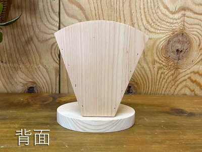 クレープスタンド無塗装白木10×7×12.5cm店舗用ロゴシングル木製ひのきハンドメイドオーダーメイド