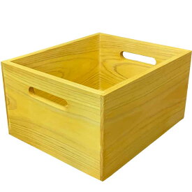【期間限定10％OFF】木箱 ウッドボックス カントリー ナチュラル 30×25×16cm 収納箱 木製 ひのき ハンドメイド オーダーメイド