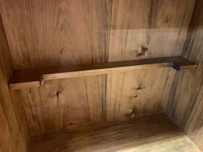 ペットのお仏壇スライド棚・可動式コの字棚つきブロンズ取手54.5x32x51.5cm木製ひのきハンドメイドオーダーメイド