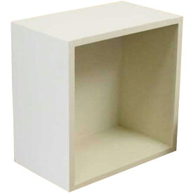 ウッドボックス 置き型 収納ボックス 25×15×25cm アンティークホワイト 木製 ひのき ハンドメイド オーダーメイド