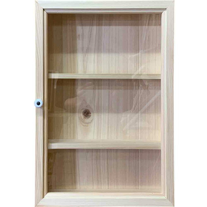 楽天市場】コレクションケース 透明ガラス扉 ライトオーク w32d10h46cm 