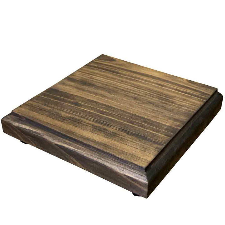 楽天市場】台座 飾り台 ダークブラウン 13×13×3cm フィギュア 