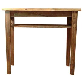 テーブル 棚板高め アンティークブラウン w102d40h90cm カウンターテーブル 木製 ひのき ハンドメイド オーダーメイド