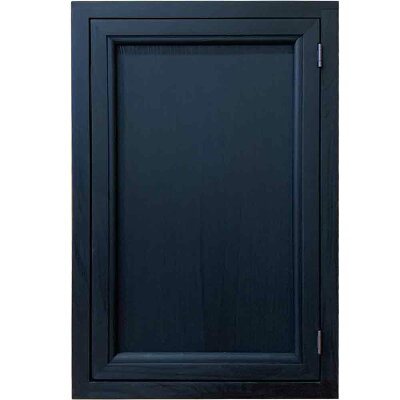 キャビネット木製扉ブラックステイン29×14×45cm背板なし選べる取っ手木製ひのきハンドメイドオーダーメイド