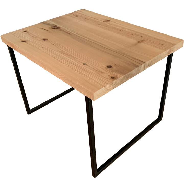 楽天市場】ダイニングテーブル アイアンレッグ 99×66×72cm 組み立て式 