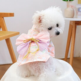 犬服 猫服 和風 着物 浴衣 可愛い ペット服 小中型犬 和服 洋服 ドッグウェア 桜 蝶結び お姫様 ドレス 花火大会 お祭り お正月 お祝い 年末年 結婚式スカート コスチューム 記念撮影