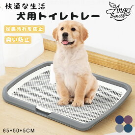 犬 トイレトレー 犬 トイレ 65X50CM 特大 犬 トイレトレー 飛び跳ね防止 ステップ しつけ トイレトレーニング 犬用トレイボックス屋内/屋外 高さ5CM