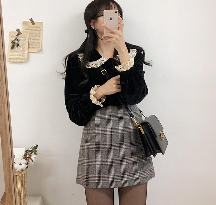 楽天市場 レディース 長袖 トップス ブラウス 黒 レース 量産型 コーデ 韓国 可愛い 大人 レディース 春 秋 冬 韓国 オルチャン 衣装 返品交換不可 エンジェルローブヴィセ ヴィセ Visee Yy003 クリスマス 天使のドレス屋さん