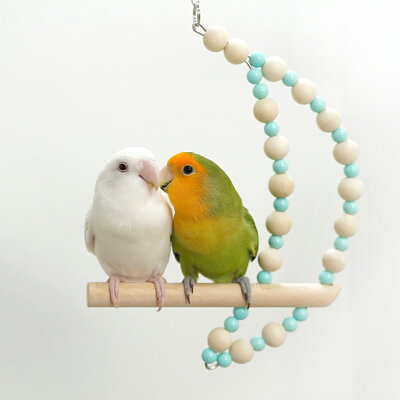 楽天市場 小鳥用 パーチ 小鳥 グッズ 可愛い 文鳥 セキセイインコ オカメインコ コザクラインコ インコ とまり木 月 名入れ 無料 オーダー制作 発送まで約3 7日 日本製 ギフト スイング ブランコ おもちゃ 小型インコ用 ムーンラブパーチ ノーマルサイズ 送料無料
