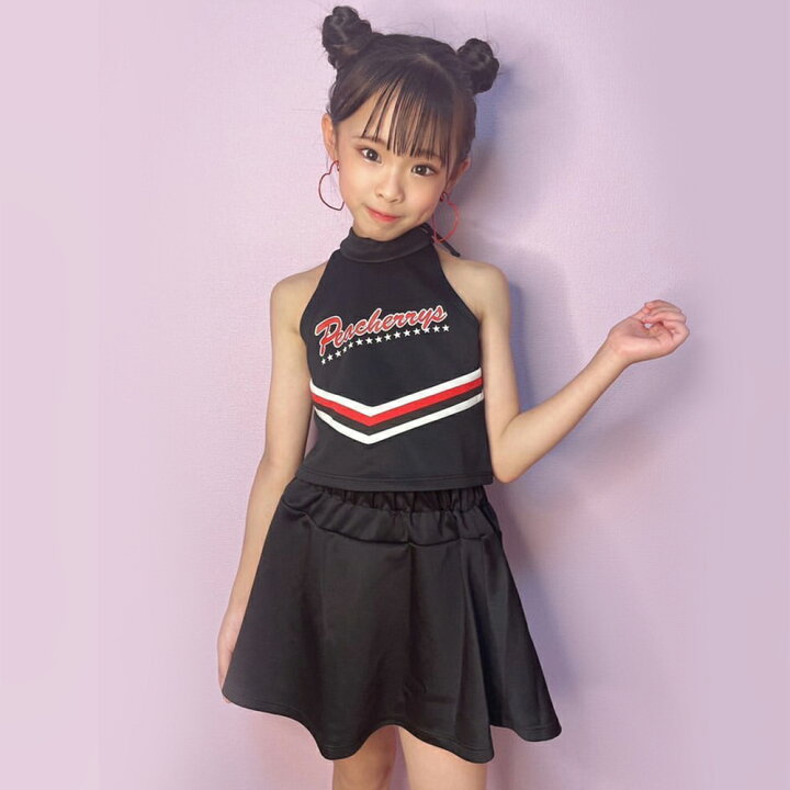 楽天市場】ダンス 衣装 子供 セットアップ ダンス チア チアリーダー 