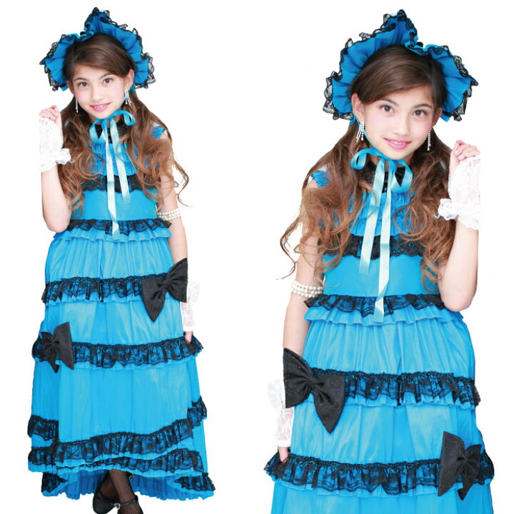楽天市場】子供ドレス キッズ ドレス 青 ブルー 110cm 120cm 130cm  