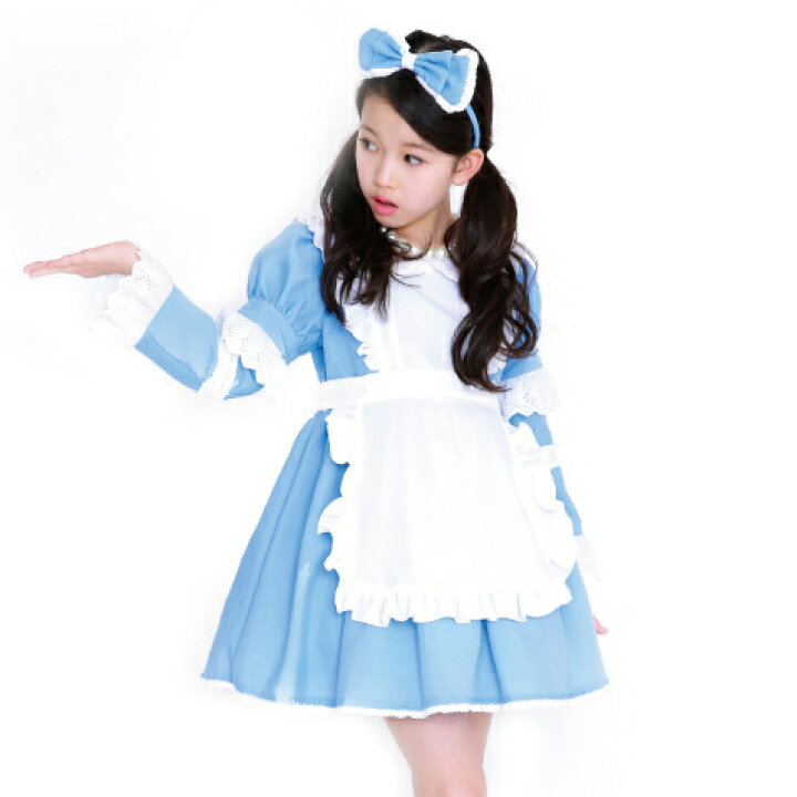 楽天市場】ハロウィン コスチューム 子供服 コスプレアリス 水色  