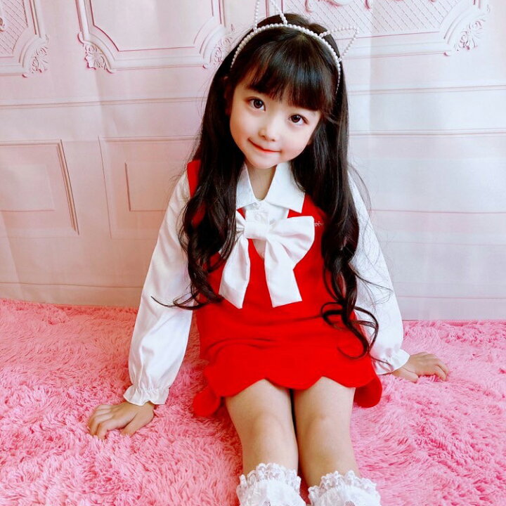 楽天市場】ジャンパースカート 子供 プリム Vネックジャンパースカート  