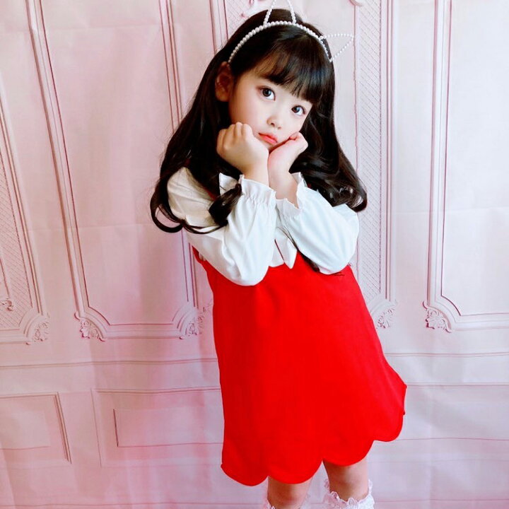 楽天市場】ジャンパースカート 子供 プリム Vネックジャンパースカート  
