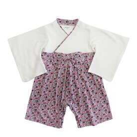 名入れ 袴ロンパース 女 赤ちゃん 袴 ロンパース 袴 女の子 女 花柄 可愛い お食い初め ベビー ギフト お祝い 可愛い 七五三 ベビー服 晴れ着 和風 お宮参り お出かけ お正月 初節句 桃の節句 ロンパース 女の子 ボトム花柄袴ロンパース 名入れ 送料無料