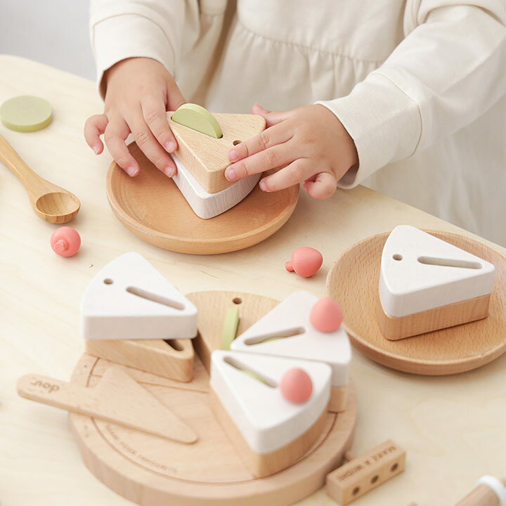 楽天市場】木のケーキ 木製玩具 make s wish／dou : アンジェ（インテリア雑貨）