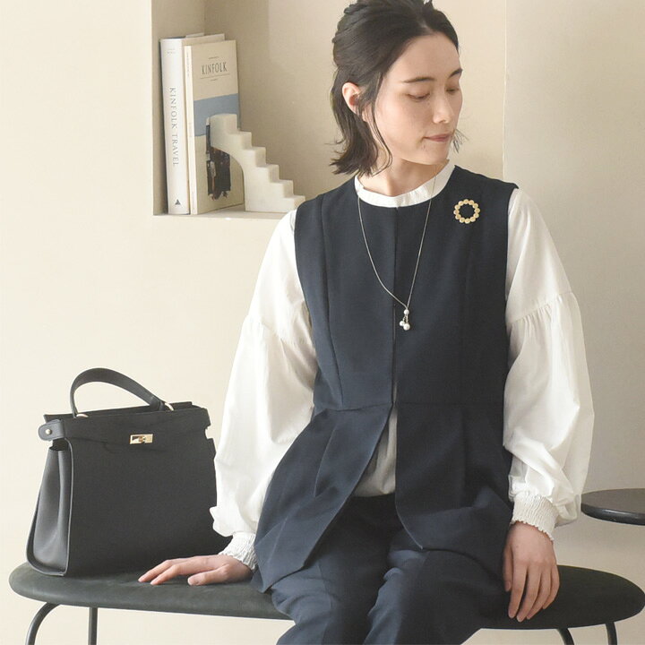 楽天市場】胸元が華やぐ パールブローチ サークル スクエア/ブローチ  