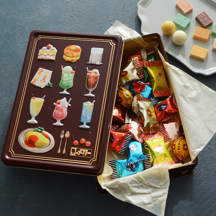 楽天市場】はじけるキャンディチョコレート 喫茶メニュー缶 