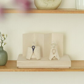 【アンジェ別注】hare 手漉き和紙と水引の雛 日本製 桐箱入り/雛人形 コンパクト おしゃれ ひな人形 かわいい 雛人形 ひな人形 ひな祭り ひなまつり 飾り ちいさい 桃の節句【送料無料】