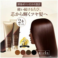 [白髪染め]スカルプD ボーテ ヘアカラー トリートメント 女性用 ヘアトリートメント2本セット 手袋付き（…