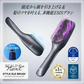 スカルプ D NEXT＋ スタイルエレブラシ| EMS LED 赤青 低周波 高周波 頭筋 首 デコルテ 美顔器 人気 おすすめ 売れ筋 ギフト ネクスト 電気ブラシ ギフト 父の日 ギフト ラッピング