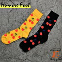 4日迄店長独断衝撃クーポン メンズ ソックス さくらんぼ 派手 面白い おもしろ 靴下 SOCKS カジュアル 個性的 変 プレゼント お祝い ネタ お笑い 一発芸 衣装 目立つ バエル 映える SOCKS