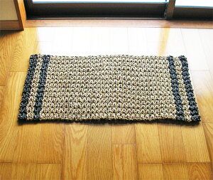 シーグラスの玄関マット A 約80cmx40cm 玄関マット エスニック アジアン おしゃれな 玄関 アジアン雑貨 バリ雑貨 タイ 雑貨 アジアン インテリア